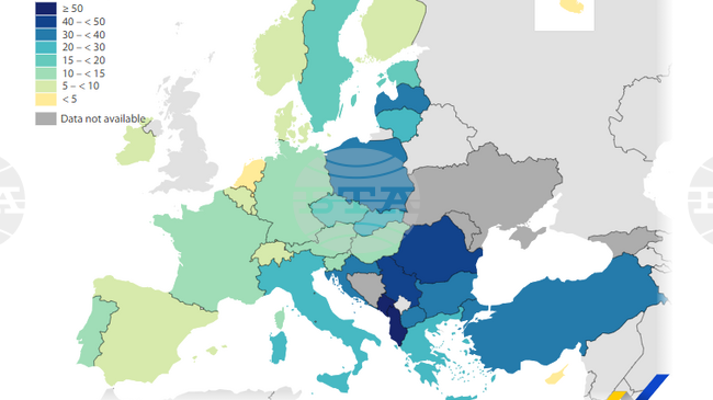 България се нарежда на трето място сред страните с най-висок дял на хората в пренаселени жилища през 2024 г. 