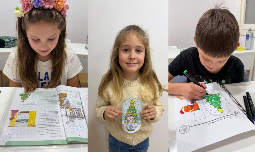 Занятия, посветени на зимата и коледно-новогодишните празници, се състояха в Българското училище „Иван Вазов“ в Логроньо, Испания