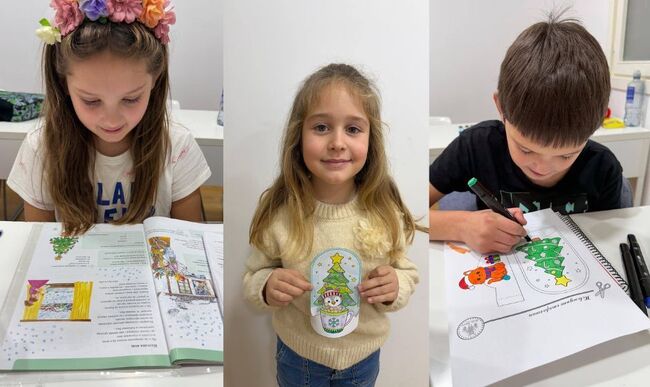 Занятия, посветени на зимата и коледно-новогодишните празници, се състояха в Българското училище „Иван Вазов“ в Логроньо, Испания