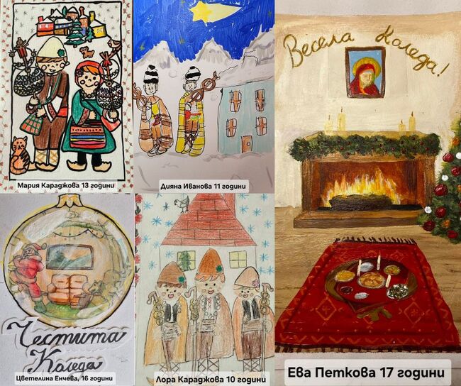 Ученици от училища към Асоциацията за образование „Райна Княгиня“ в Дъблин бяха отличени в конкурса „Моята българска коледна картичка“