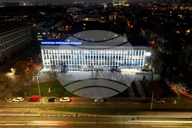 Българска телеграфна агенция - сграда - празнично осветление за Коледа