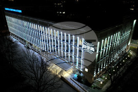 Българска телеграфна агенция - сграда - празнично осветление за Коледа