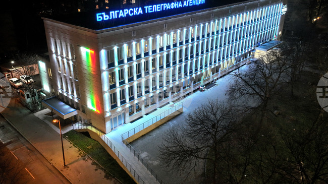 Сградата на БТА ще бъде осветена в бяло по повод Рождество Христово