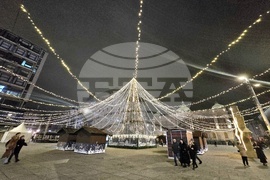 Сърбия - Белград - празнична украса