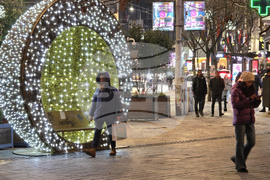 Сърбия - Белград - празнична украса
