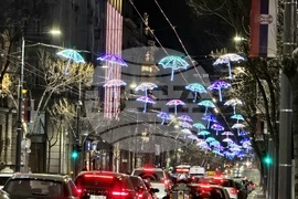 Сърбия - Белград - празнична украса