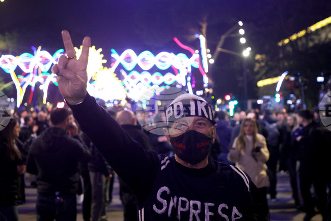 Антиправителствен протест се проведе в Тирана