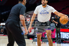 Pistons Trail Blazers Basketball