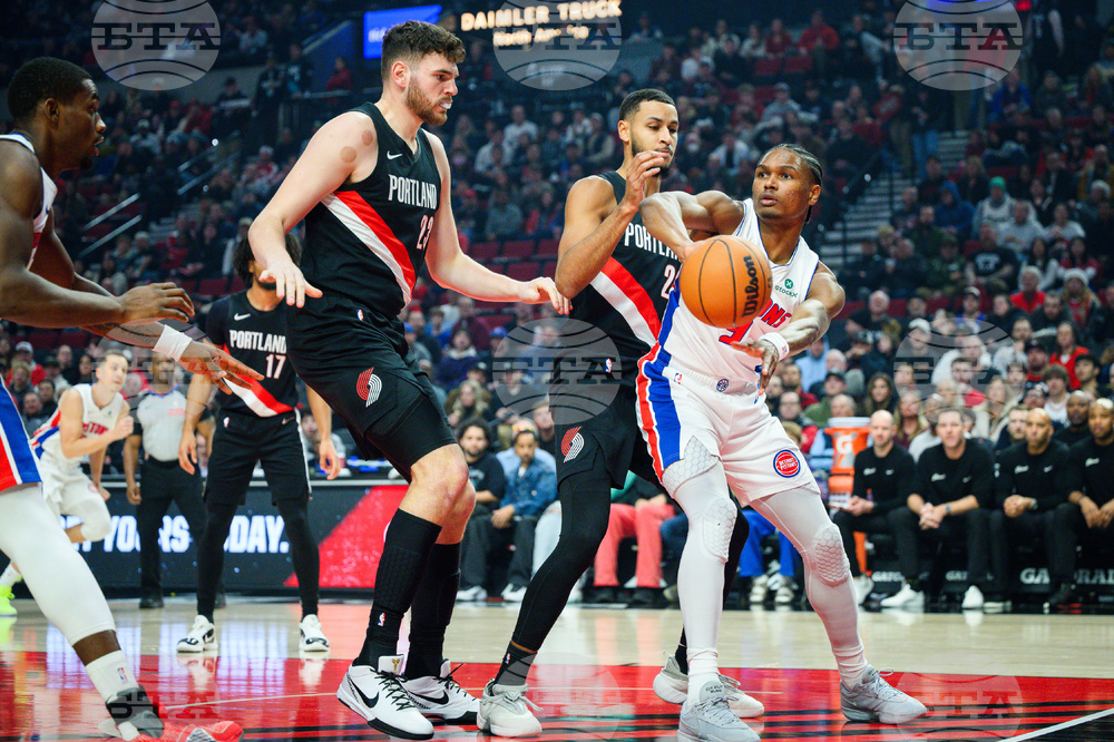 Pistons Trail Blazers Basketball
