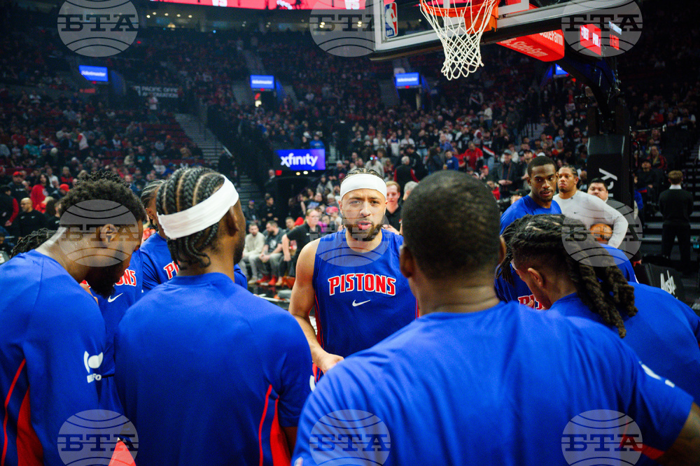 Pistons Trail Blazers Basketball