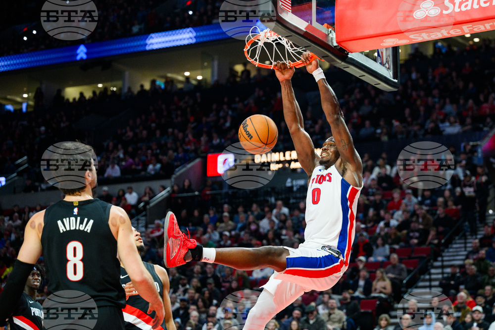 Pistons Trail Blazers Basketball