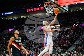 Pistons Trail Blazers Basketball