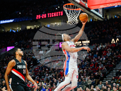 Pistons Trail Blazers Basketball