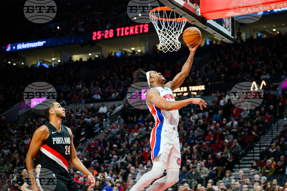 Pistons Trail Blazers Basketball
