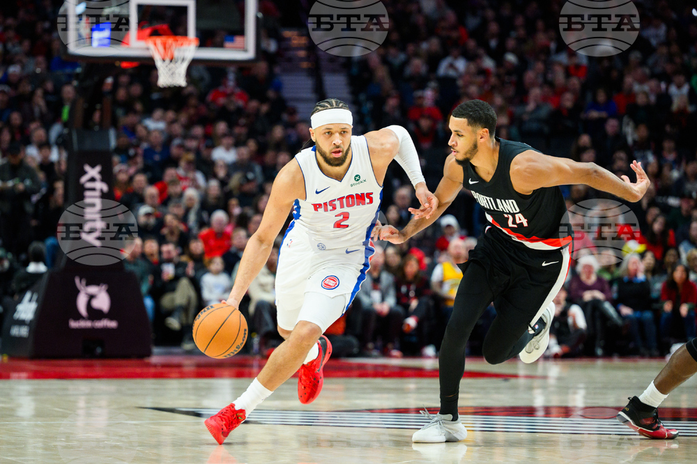 Pistons Trail Blazers Basketball