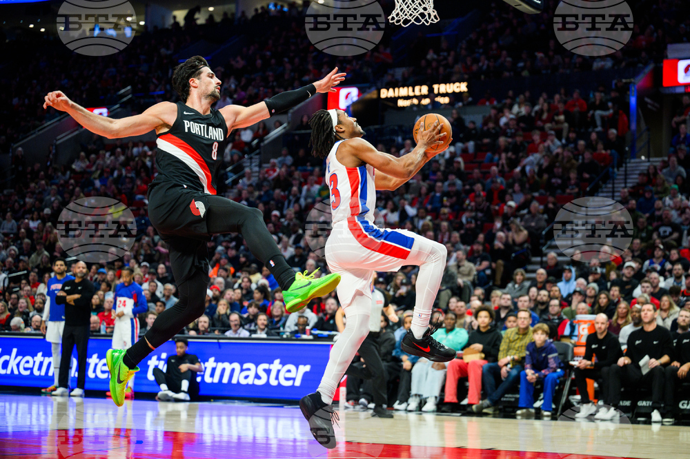 Pistons Trail Blazers Basketball