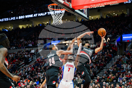Pistons Trail Blazers Basketball