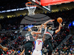 Pistons Trail Blazers Basketball