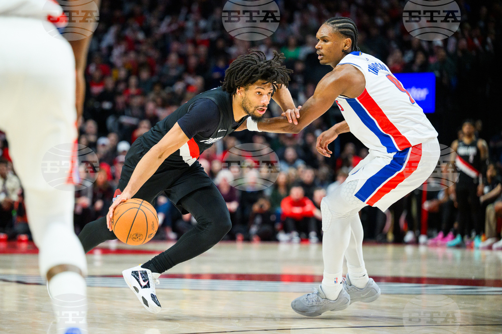 Pistons Trail Blazers Basketball