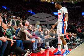 Pistons Trail Blazers Basketball