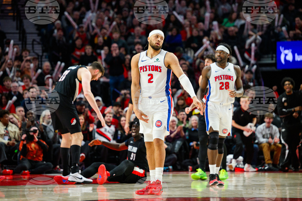 Pistons Trail Blazers Basketball