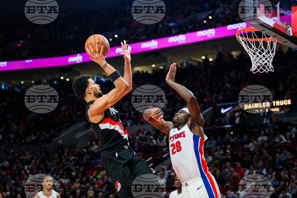 Pistons Trail Blazers Basketball
