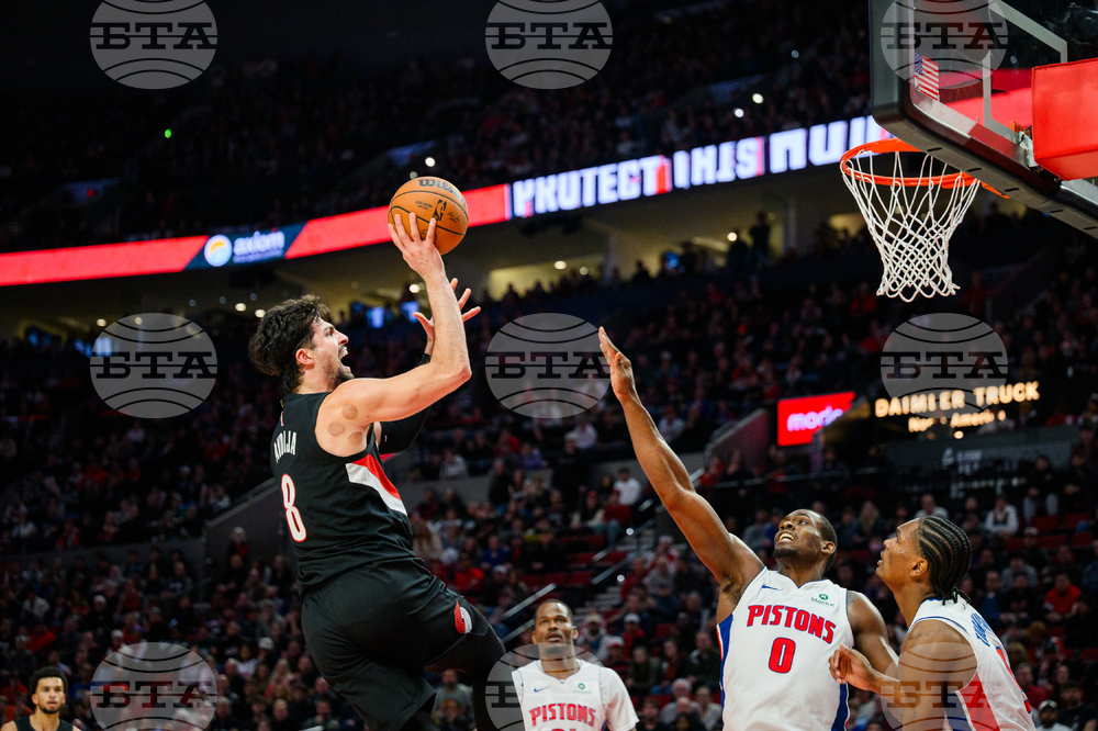 Pistons Trail Blazers Basketball
