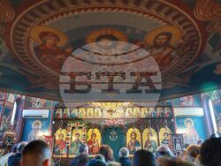 Храм „Св. Наум Охридски" - литургия за празника на преподобния Наум Охридски