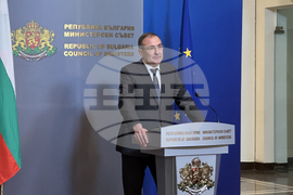 Министерски съвет - Борислав Гуцанов - брифинг