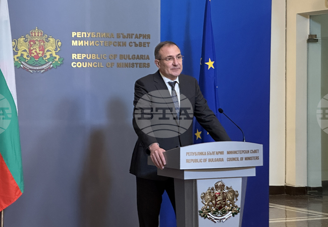 Министерски съвет - Борислав Гуцанов - брифинг