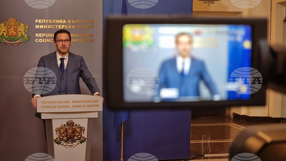 Министерски съвет - Даниел Митов - брифинг