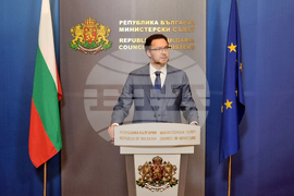 Министерски съвет - Даниел Митов - брифинг