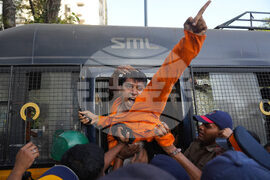 APTOPIX India Bangladesh Protest