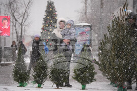 APTOPIX Russia New Year Preparation