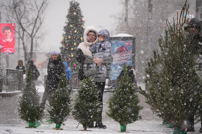 APTOPIX Russia New Year Preparation