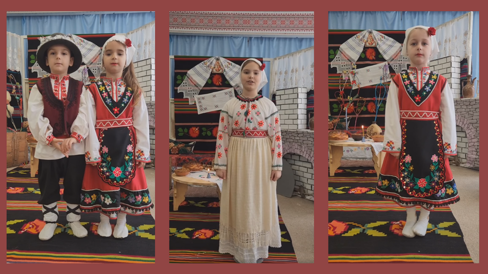 Ученици от Българо-украинския културно-образователен център „Медиа“ в село Нагорное, Украйна, изпратиха коледно поздравление