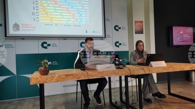 МИНА: Общественият оператор „Радио и телевизия Черна гора“ е медията с най-високо доверие, показва проучване