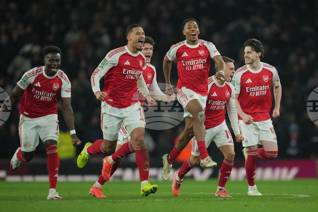 Арсенал победи Кристъл Палас след изпълнение на дузпи и се класира за полуфиналите за Купата на лигата