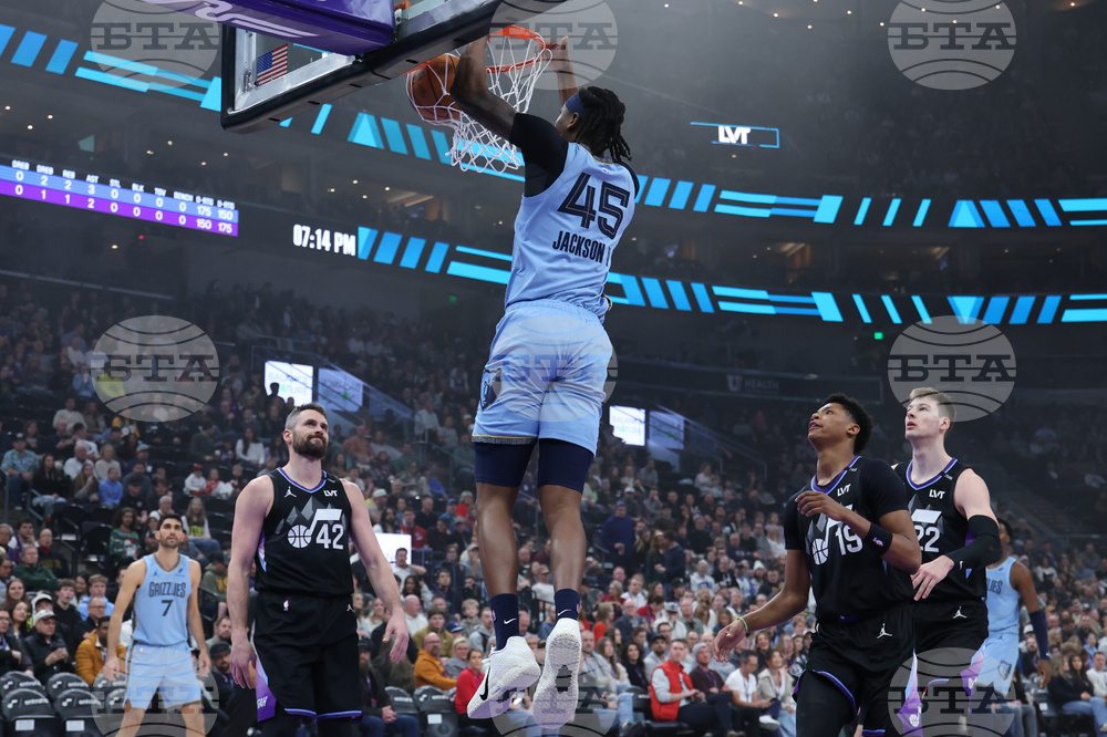 Grizzlies Jazz Basketball