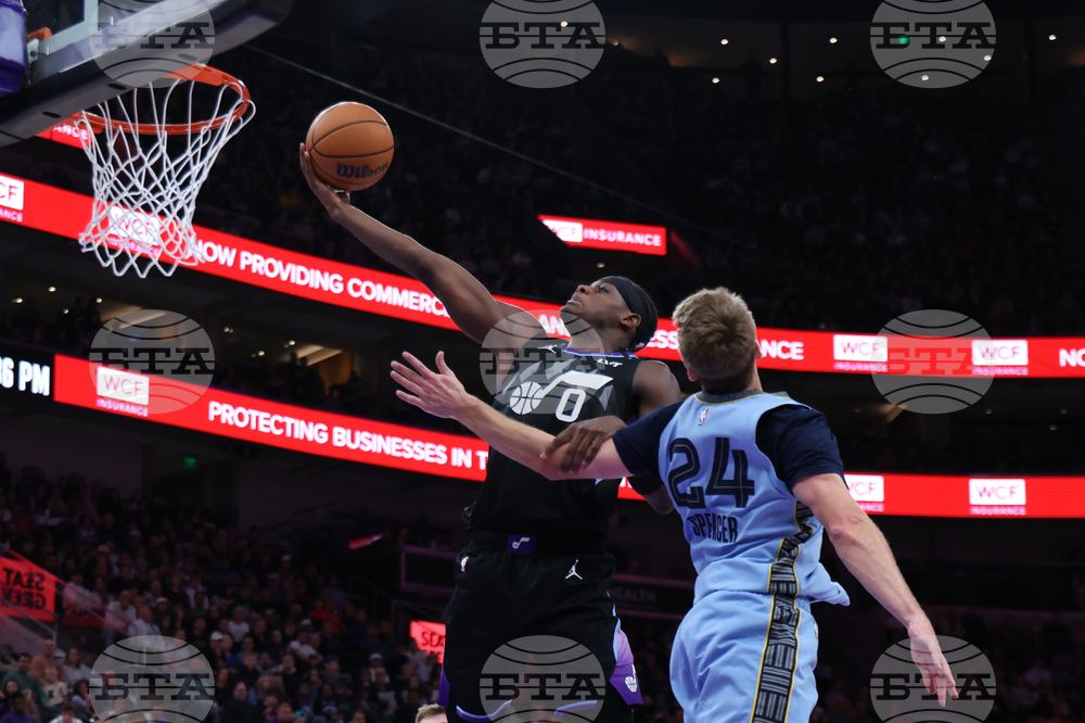 Grizzlies Jazz Basketball