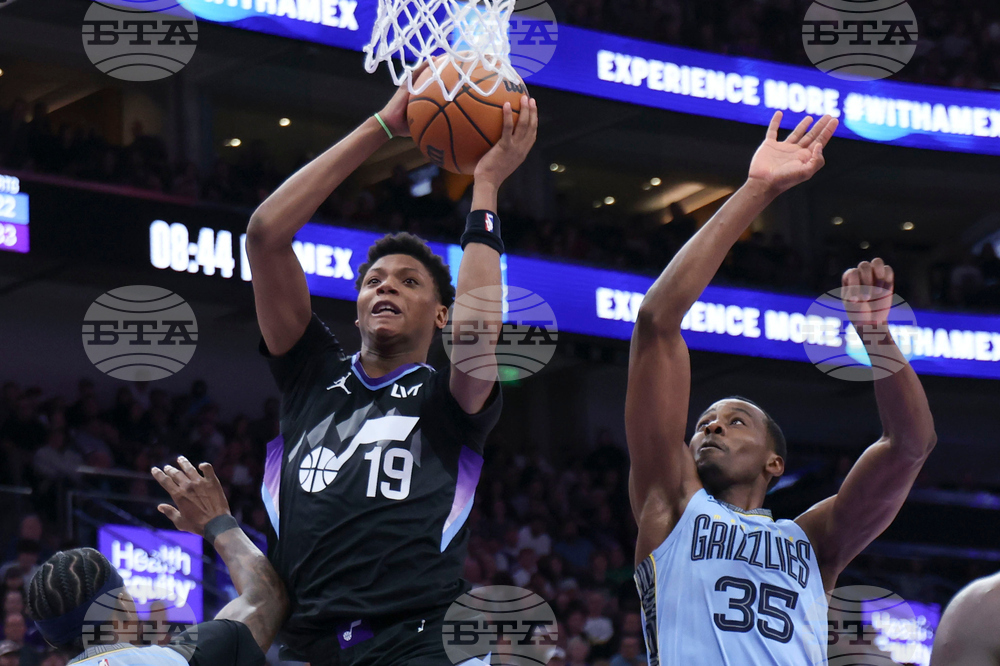 Grizzlies Jazz Basketball