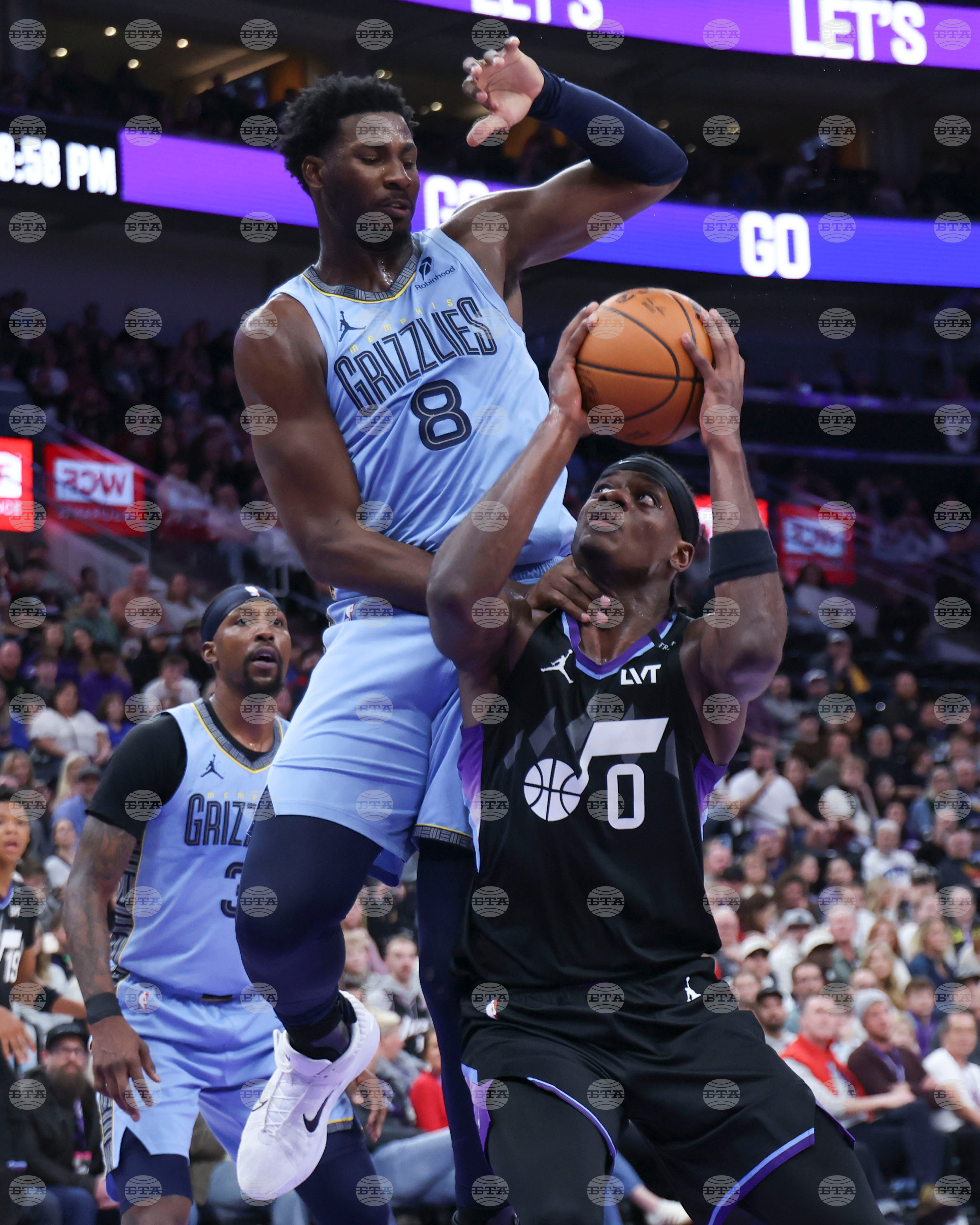 Grizzlies Jazz Basketball