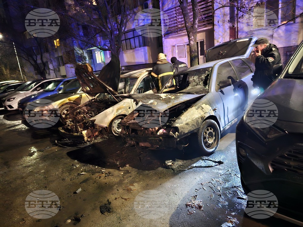 Автомобили изгоряха при пожар в Русе 