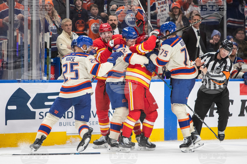 Flames Oilers Hockey