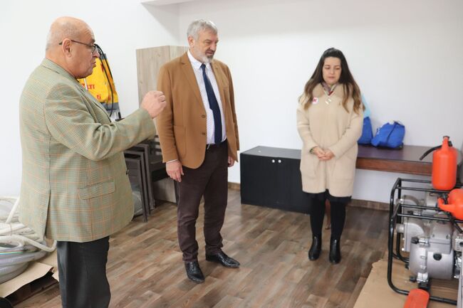 Областният управител Драгомир Драганов се запозна на място с дейността на доброволното формирование в Сливо поле