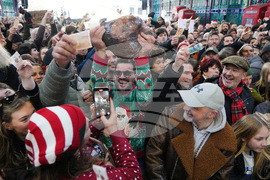 Britain Christmas Eve Meat Market