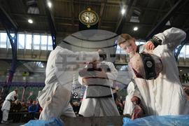 Britain Christmas Eve Meat Market