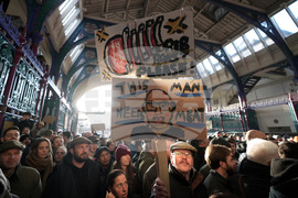 Britain Christmas Eve Meat Market