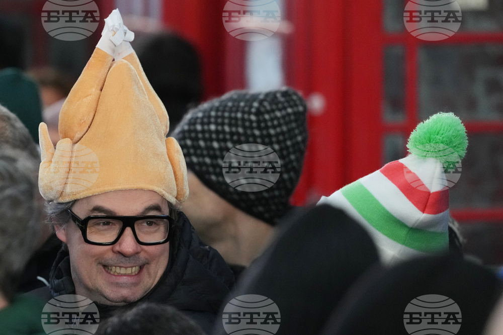 Britain Christmas Eve Meat Market