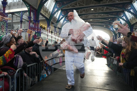 APTOPIX Britain Christmas Eve Meat Market